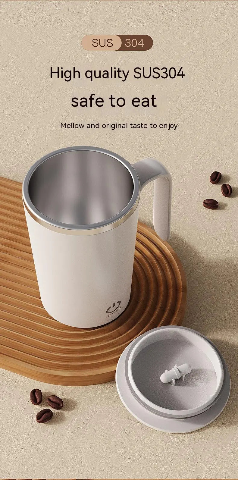 Smart Self-Stirring Coffee Mug