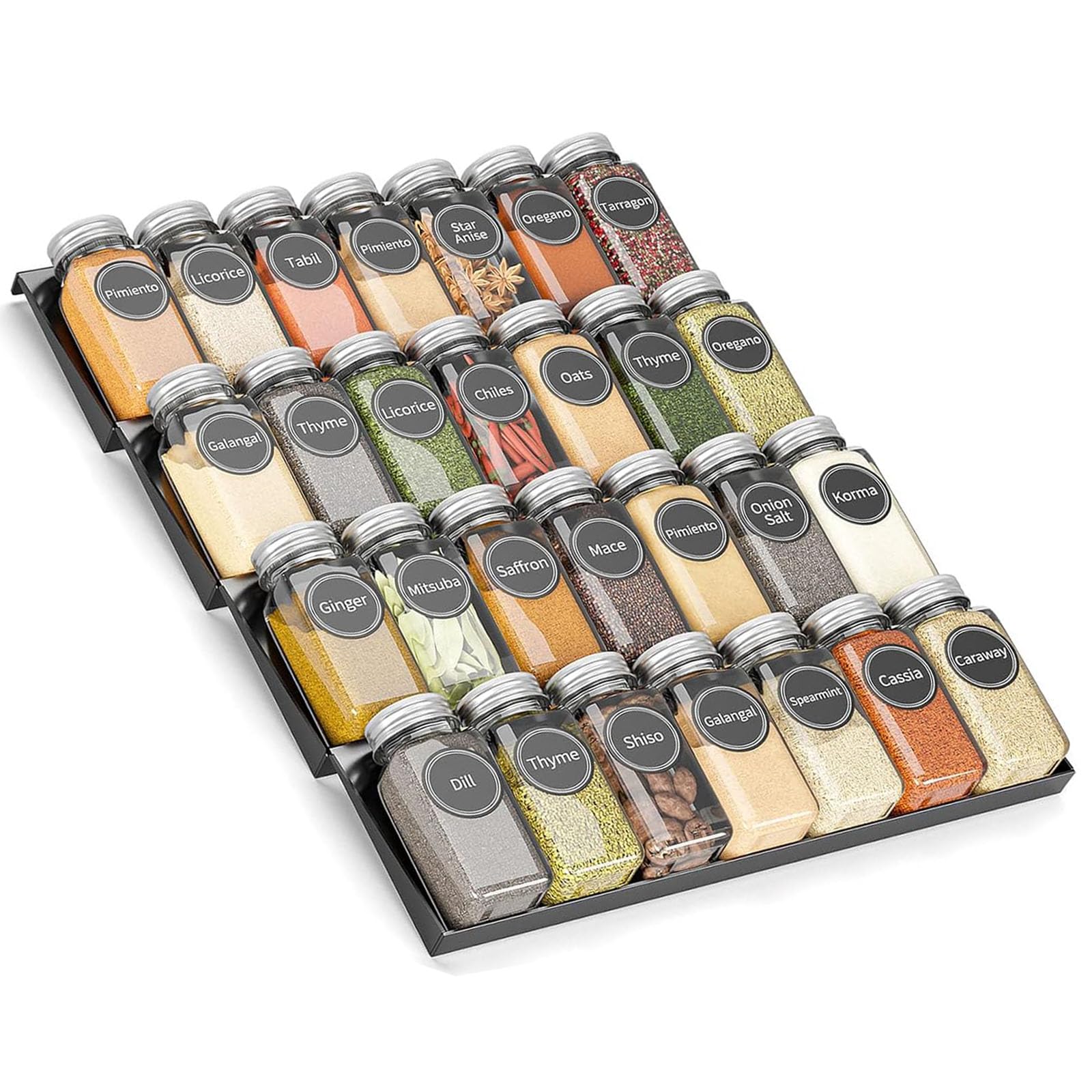 Kitchen Spice Drawer Organizer