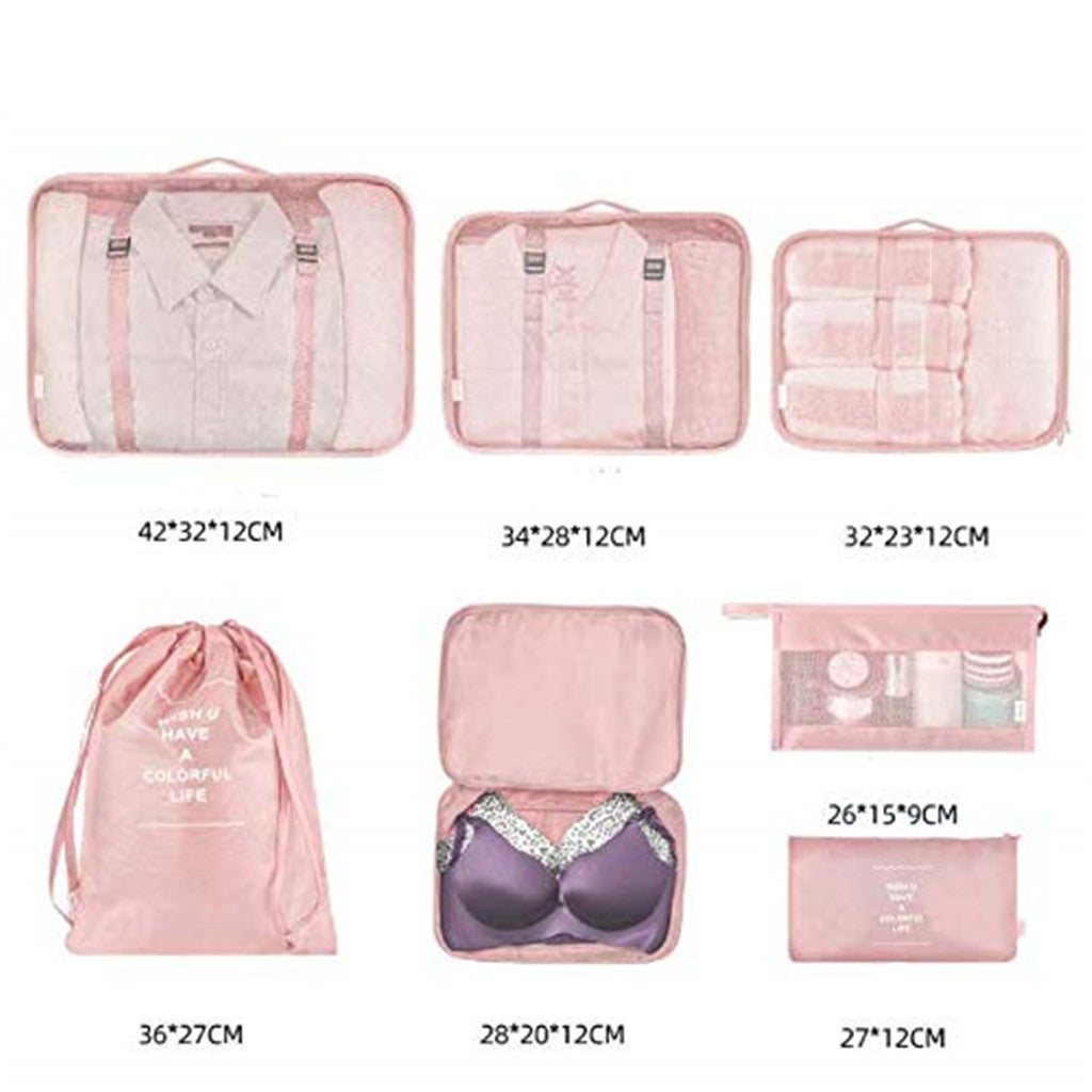 Travel Packing Organizer Bag Set