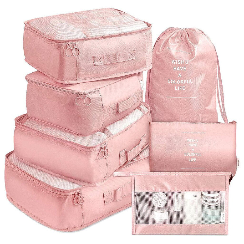 Travel Packing Organizer Bag Set